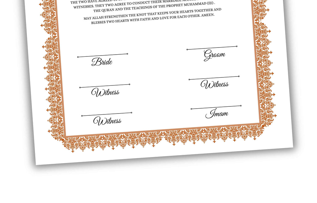 Nikkah Certificate Digital Download Personalised, A4, A3, Template, Instat Download. NN139