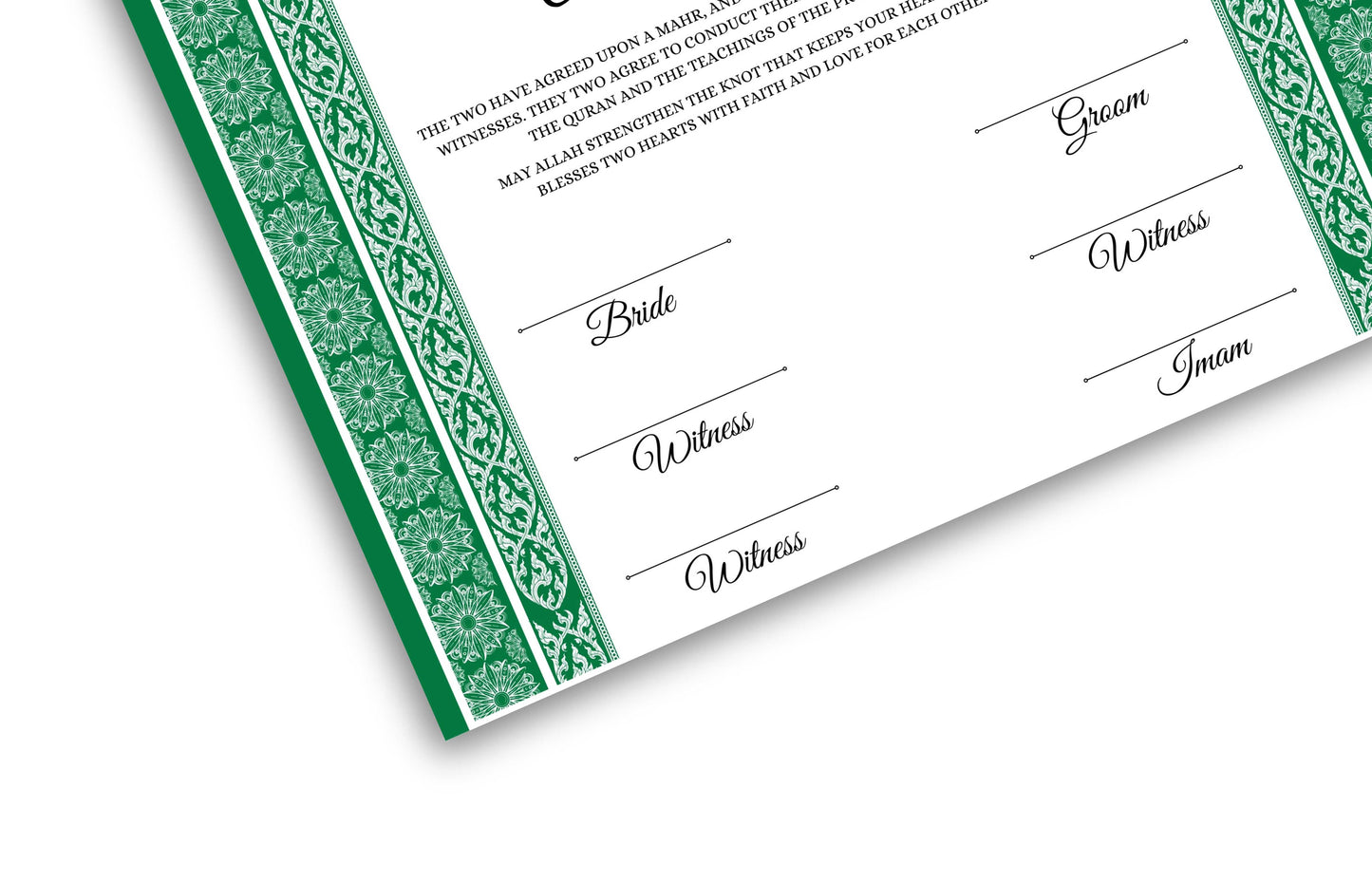 Digital Nikahnama | Marriage Certificate | Nikkah nama | Islamic | Nikkah Contract Template | Wedding Gift | Calligraphy| NN132