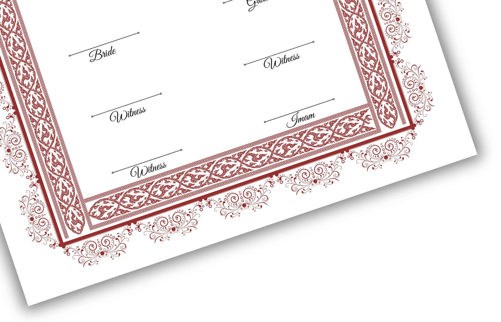 Nikkah Certificate Digital Download Personalised, A4, A3, Template, Instat Download. NN127
