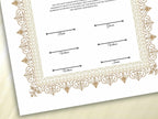 Luxury Nikkah Certificate in Pdf, Nikkah Contract Template, Traditional Islamic Wedding Agreement, Digital Download. NN195