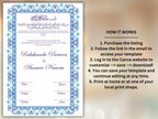 Nikkah Certificate Digital Download Personalised, A4, A3, Template, Editable, Nikkah Nama, Nikkah Contract, Muslim Contract. NN242