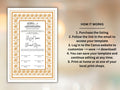 Rose Nikkah Certificate Template, Editable Nikkahnama, Printable Nikah Contract, Muslim Contract, Nikkah Islamic Marriage Contract.NN254