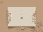 Watercolor Flower Wedding Invitation | Printable Invitation Suite | Romantic Botanical Design. WI170