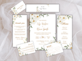 Wedding Invitation Bundle, RSVP, Thank You Card, Table Card, Menu Card, Reception Card, Details Card. Wedding Bottle Label. WI282