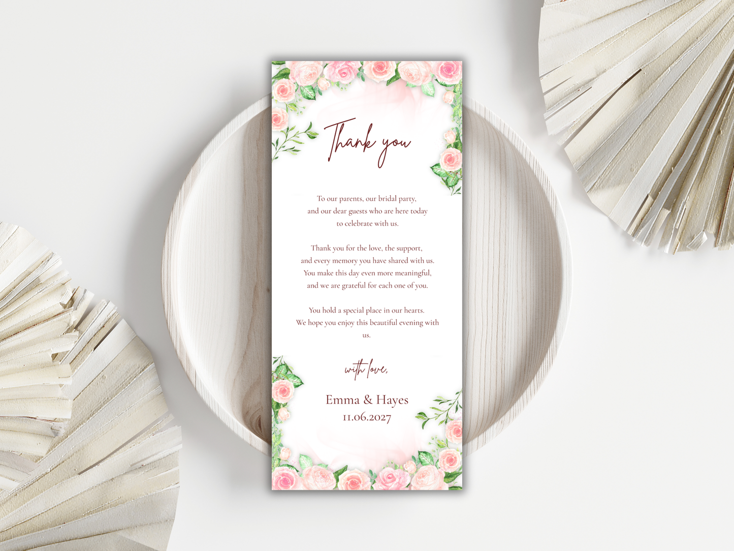 Wedding Invitation Bundle, RSVP, Thank You Card, Table Card, Menu Card, Reception Card, Details Card. WI262