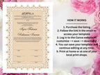 Nikkah Certificate, Nikkah Islamic Marriage Certificate, Printable, Custom Name Nikkah. Quran Verse, Digital Download. NN221