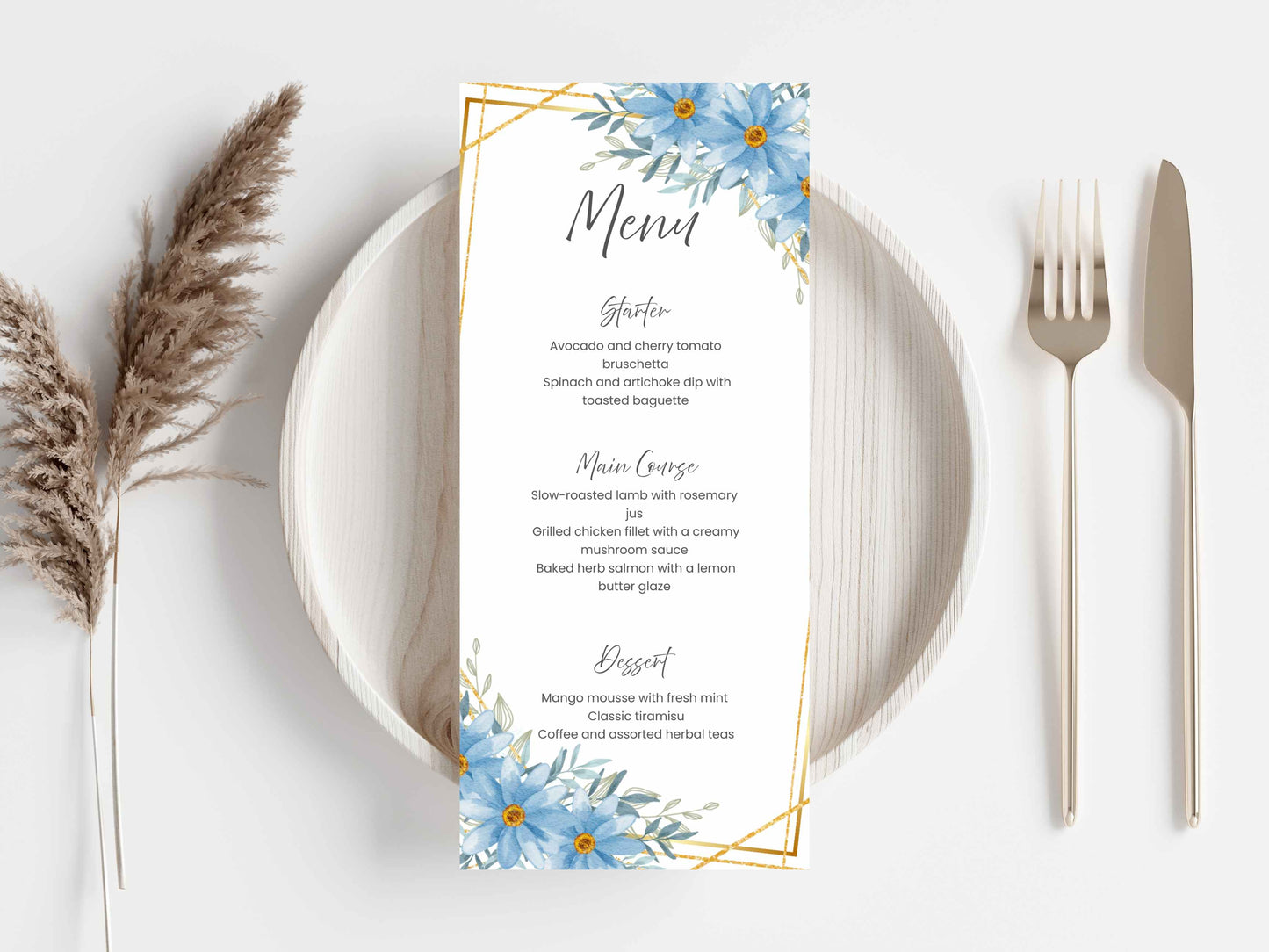 Wedding Invitation Bundle, RSVP, Thank You Card, Table Card, Menu Card, Reception Card, Details Card. WI234