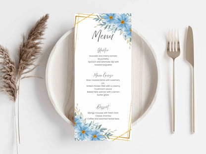 Wedding Invitation Bundle, RSVP, Thank You Card, Table Card, Menu Card, Reception Card, Details Card. WI234