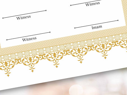 Nikkah Certificate Digital Download Personalised, A4, A3, Template, Muslim Wedding Contract, Instat Download. NN284