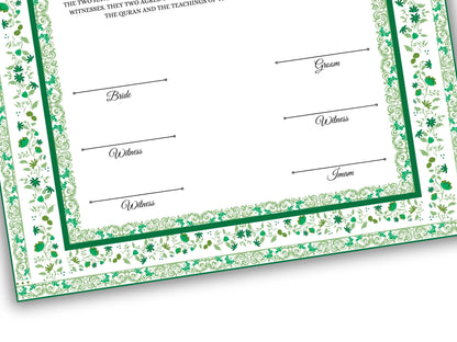 Nikkah Contract Template, A4/A3 Islamic Nikkah Digital Download, Customized Muslim Marriage Certificate, Editable Wedding Agreement. 148