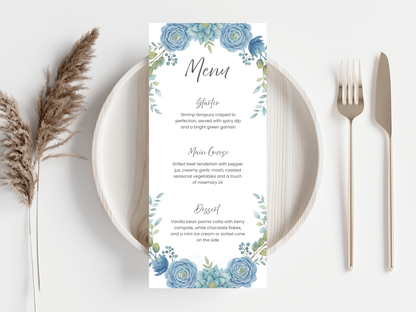 Wedding Invitation Bundle, RSVP, Thank You Card, Table Card, Menu Card, Reception Card, Details Card. WI242