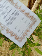 Nikkah Certificate , Nikkah Certificate, Nikkahnama, Muslim Marriage Certificate, A3 Certificate