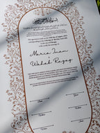 A4 Nikkah Certificate , Nikkah Certificate, Nikkahnama, Muslim Marriage Certificate, A4Certificate