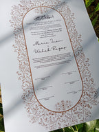 A4 Nikkah Certificate , Nikkah Certificate, Nikkahnama, Muslim Marriage Certificate, A4Certificate