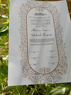 A4 Nikkah Certificate , Nikkah Certificate, Nikkahnama, Muslim Marriage Certificate, A4Certificate