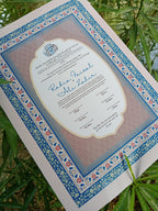 A3 Nikkah Certificate , Nikkah Certificate, Nikkahnama, Muslim Marriage Certificate, A3 Certificate
