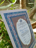 A3 Nikkah Certificate , Nikkah Certificate, Nikkahnama, Muslim Marriage Certificate, A3 Certificate