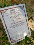 A3 Nikkah Certificate , Nikkah Certificate, Nikkahnama, Muslim Marriage Certificate, A3 Certificate