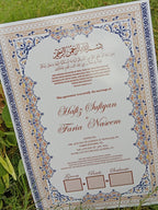 A4 Nikkah Certificate , Nikkah Certificate, Nikkahnama, Muslim Marriage Certificate, A4 Certificate