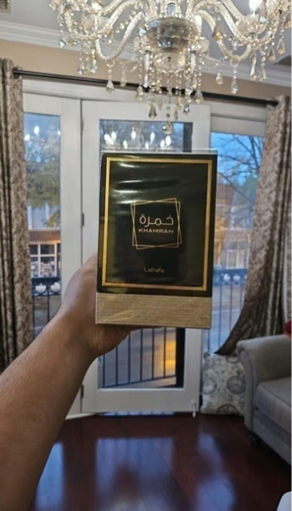 Khamrah Lattafa Perfume for Unisex Eau de Perfume Spray, 3.4 Ounce (Genuine)