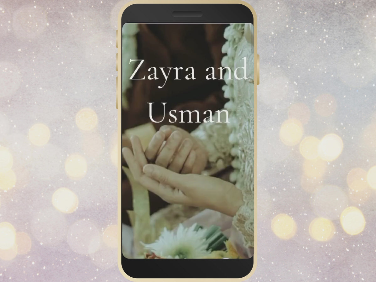 Muslim Wedding Website Template, Online RSVP, Editable Invitation Website, Digital Invitation, Mahandi, Barat, Walima Programs Website, WW3