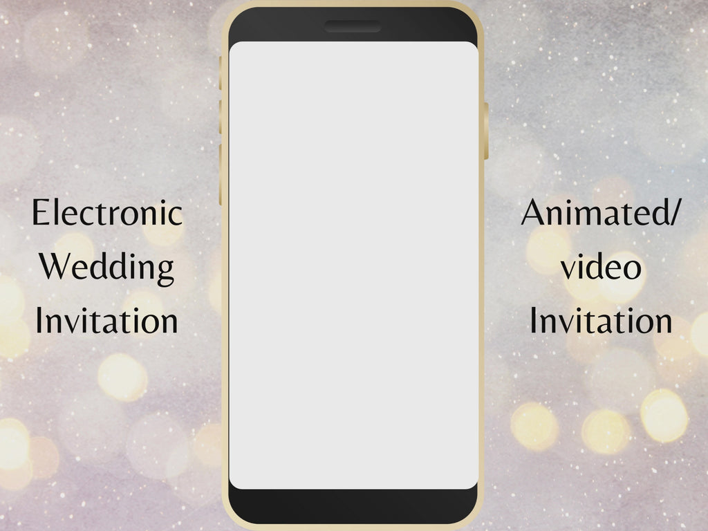 Wedding Video Invitation Suite Template, Animated Wedding Invitation with RSVP, Details And Program, Add Your Own Photo and Music, WEI48