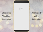 Boho Electronic Wedding Template, Phone Wedding Invitation Electronic, Text Message Invitation, Digital Wedding Invitation, WEI7