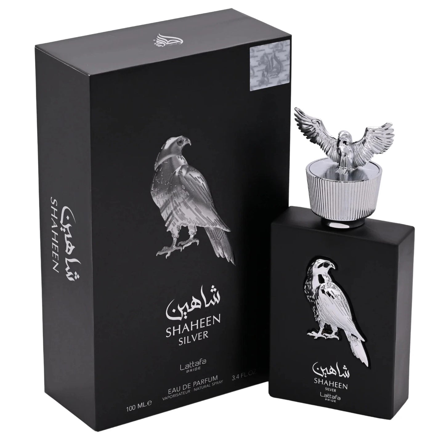 Pride Shaheen Silver by Lattafa perfume for unisex EDP 3.3 / 3.4 oz New in Box