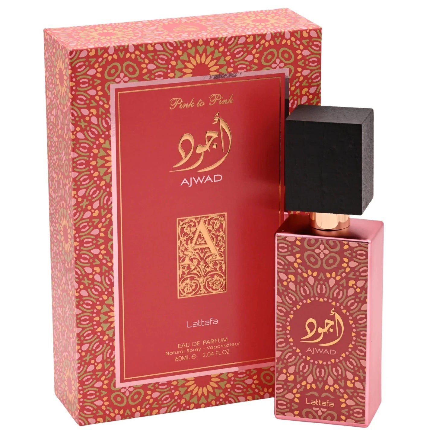 Pink to Pink Ajwad by Lattafa perfume for unisex EDP 2.04 oz New in Box