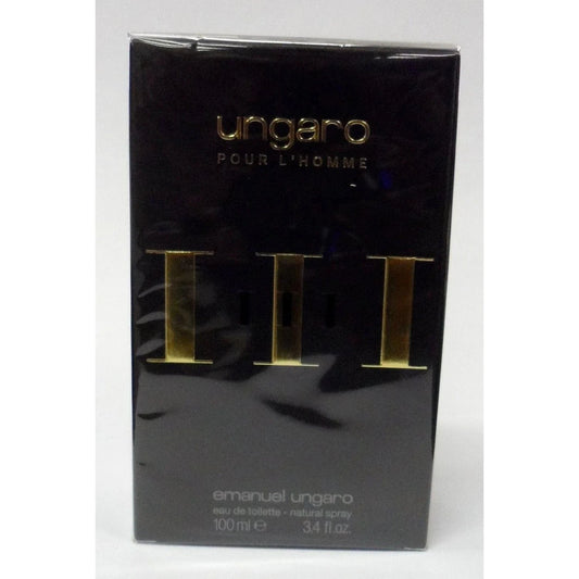 UNGARO pour L'HOMME III Cologne 3.3 / 3.4 oz EDT For Men New in Box