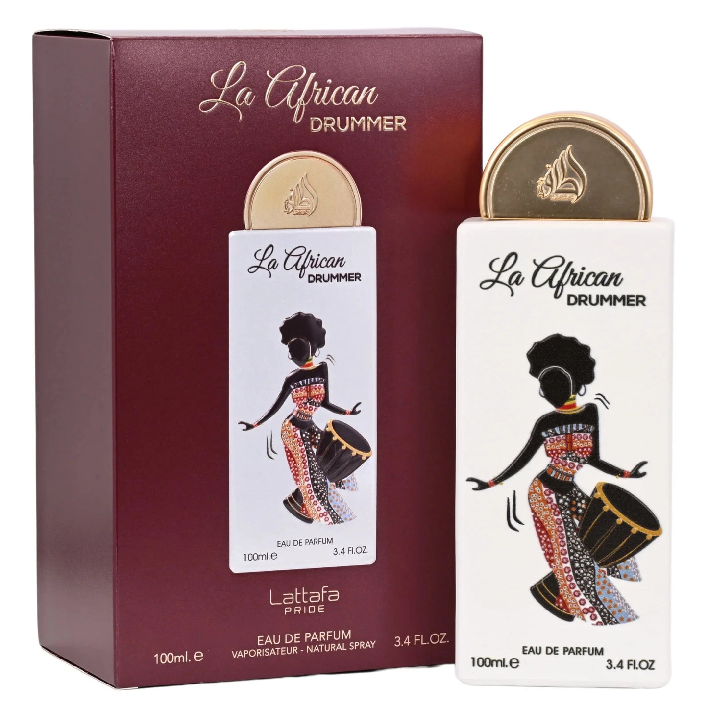 Pride La African Drummer Lattafa perfume unisex EDP 3.3 / 3.4 oz New in Box