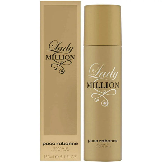 Lady Million by Paco Rabanne Deodorant for women 5.1 oz New in Box