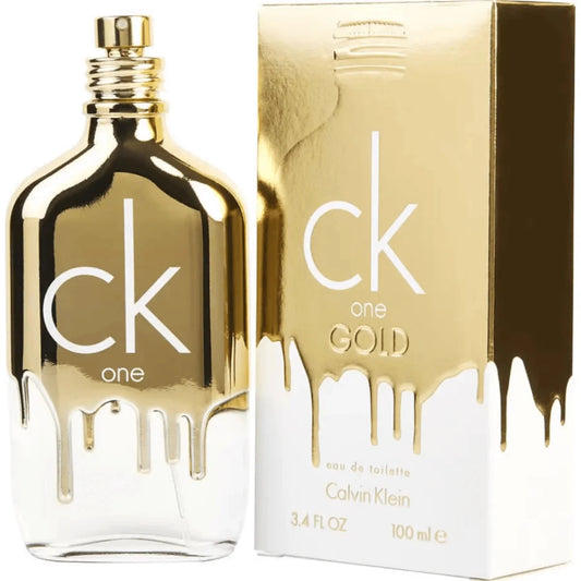 Ck one Gold by Calvin Klein for unisex EDT 3.3 / 3.4 oz New in Box
