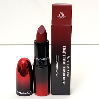 MAC LOVE ME LIPSTICK 0.1 Oz 423 E FOR EFFORLESS NEW IN BOX