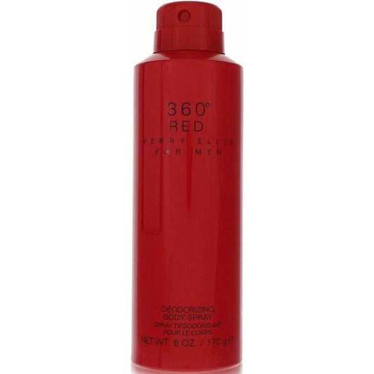 360 RED by Perry Ellis Deodorizing Body Spray for Men 6 / 6.0 oz New