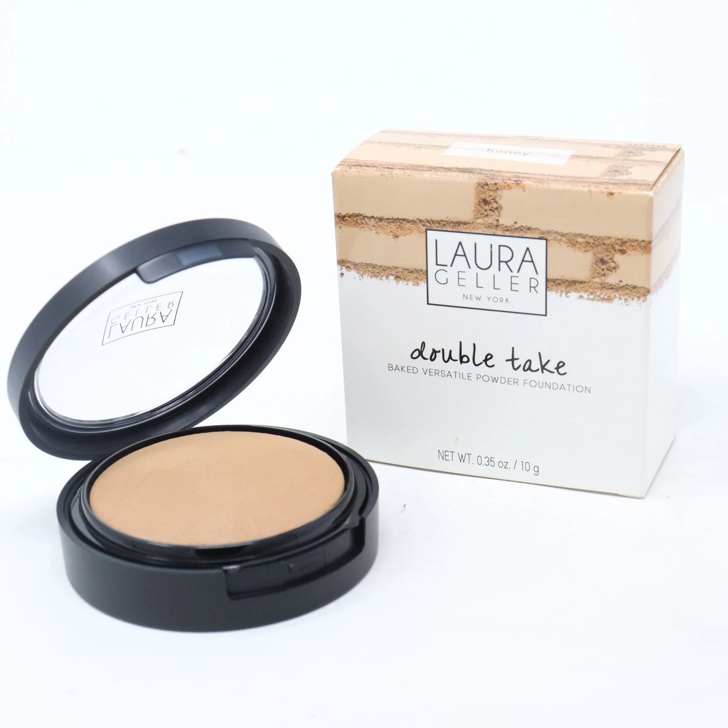 Laura Geller Double Take Baked Versatile Powder Foundation 0.35oz / 10g Honey Shade