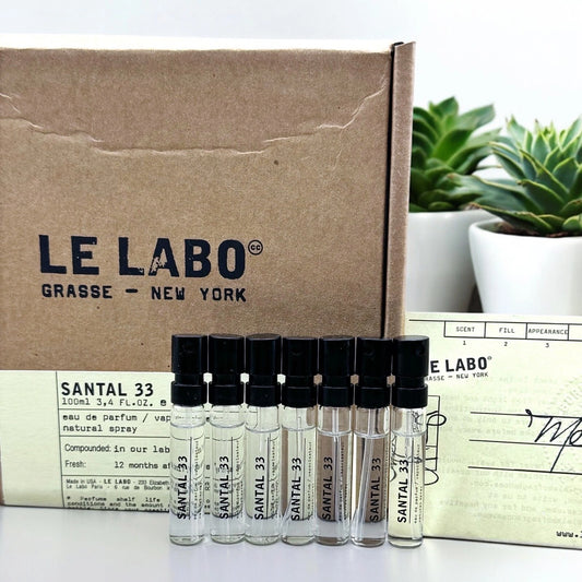 Le Labo Santal 33 Eau de Parfum Sample Spray Vial 1.5ml/0.05oz - New Authentic