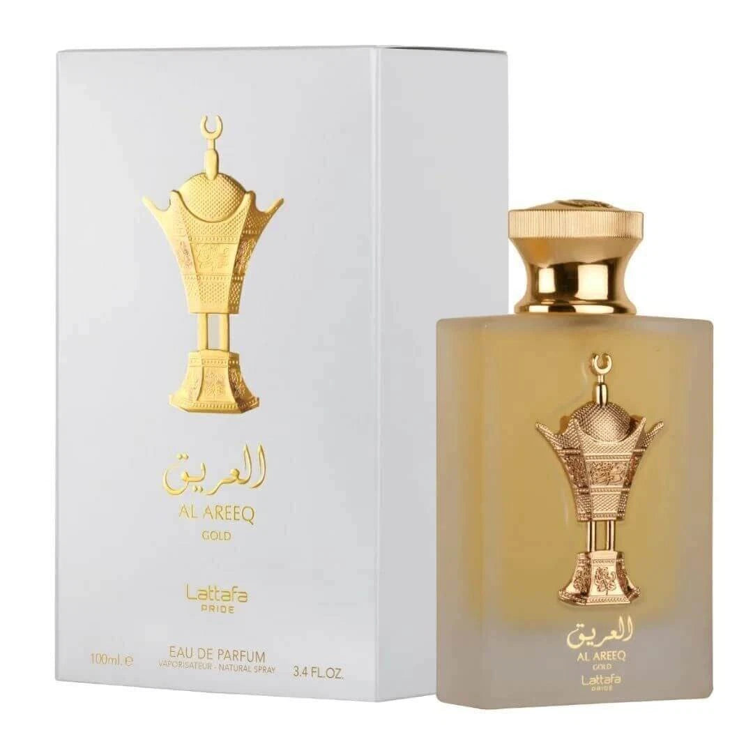 Al Areeq Gold by Lattafa Perfume for Unisex EDP 3.3 / 3.4 oz New In Box