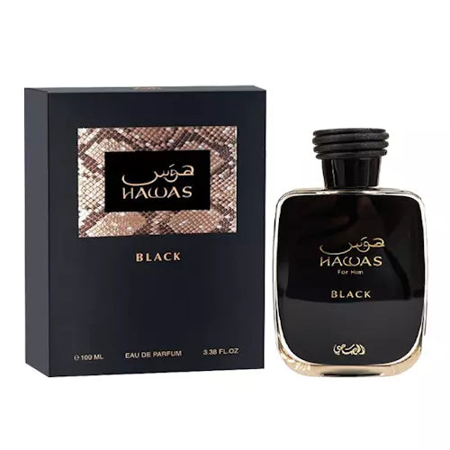 Hawas Black by Rasasi 3.38 oz EDP Cologne for Men New In Box