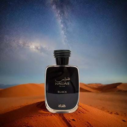 Hawas Black by Rasasi 3.38 oz EDP Cologne for Men New In Box