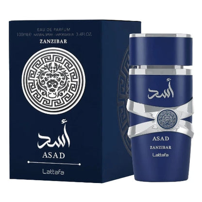 Lattafa Asad Zanzibar by Lattafa 3.4 oz EDP Cologne for Men NIB