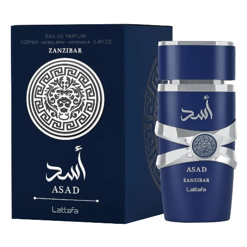 Lattafa Asad Zanzibar by Lattafa 3.4 oz EDP Cologne for Men NIB